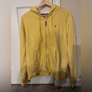 Tommy Hilfiger Women’s Yellow Zip-Up Sweater